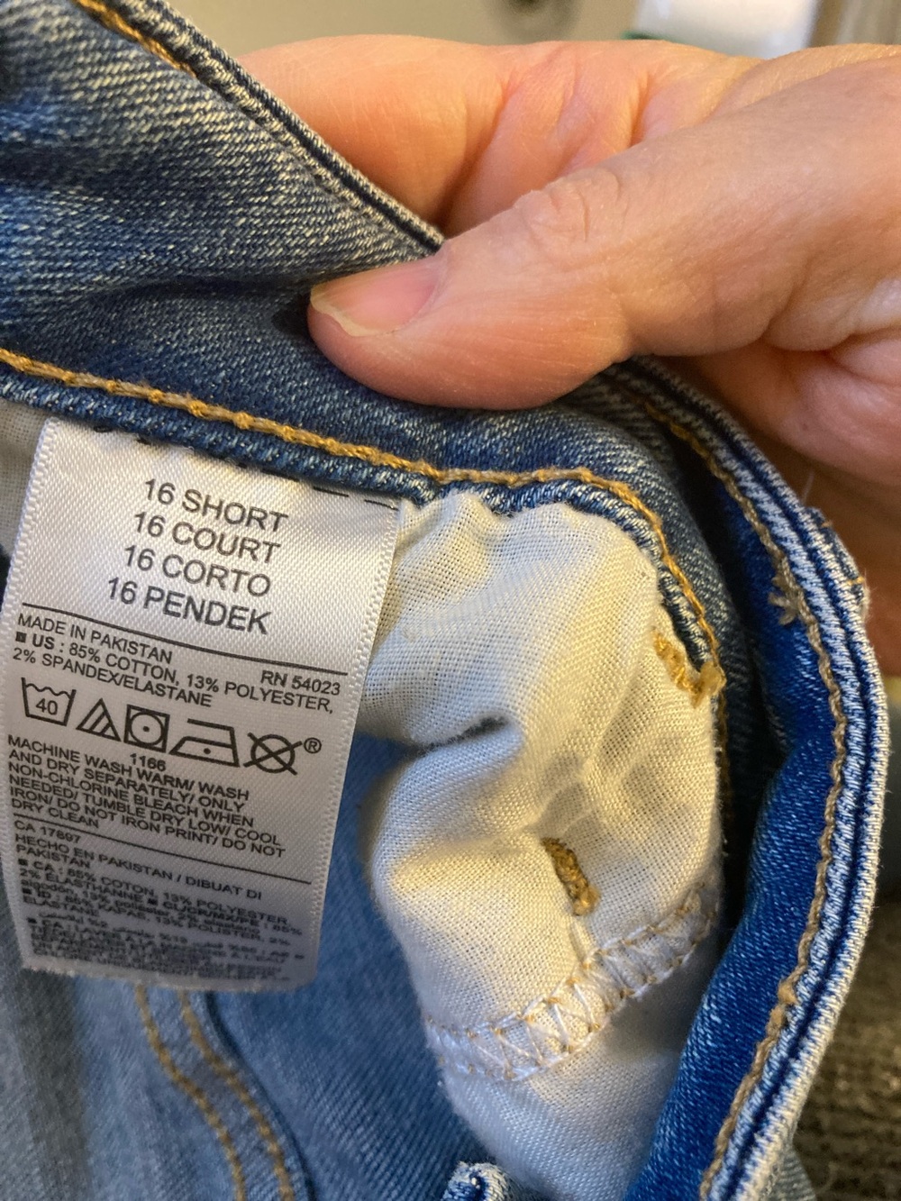 Women's Old Navy Rockstar Super Skinny Light Blue Stretch Denim Jeans - 16 short - Picture 3 of 4